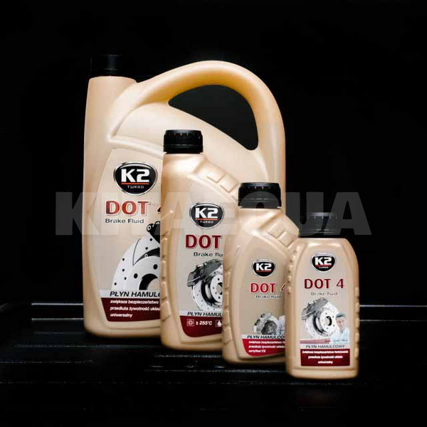 Тормозная жидкость 1л Turbo Dot 4 Brake Fluid K2 (T108) - 2