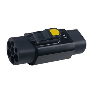 Переходник 7.4 кВт 32А 1-фаза Type 2 (станция) - GB/T AC (европейское авто) с замком 