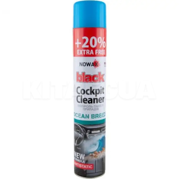 Полироль для пластика "океанский бриз" 750мл Ocean Breeze Black Cockpit Cleaner NOWAX (NX00710)