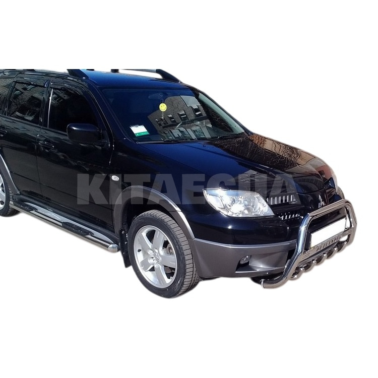 Кенгурятник Mitsubishi Outlander 2001-2006 нержавеющая сталь CAN (dug623115) - 2