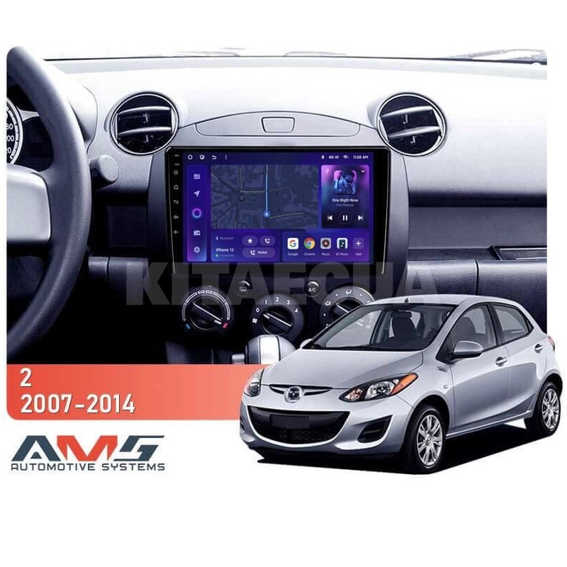 Штатна магнітола MOSS M3 4+32 ГБ 9" Mazda 2 DE 2007-2014 AMS (50128) - 2