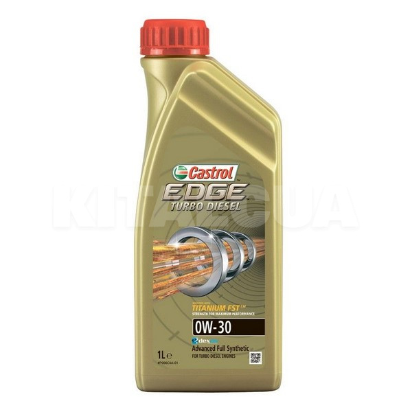 Масло моторне синтетичне 1л 0W-30 EDGE Turbo Diesel Titanium CASTROL (R1-EDGTD03-X1T)