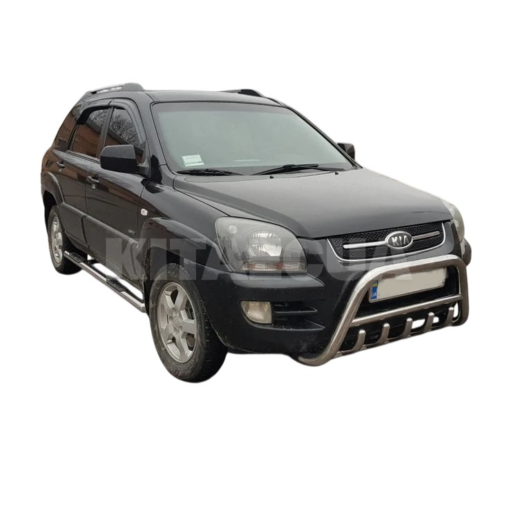 Кенгурятник WT003 Kia Sportage 2004-2010 нержавеющая сталь CAN (dug658721) - 3