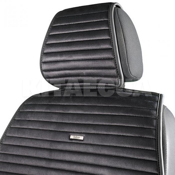 Накидка на передні сидіння чорна з підголівником 2 шт. Barcelona BELTEX (BX83150) - 3