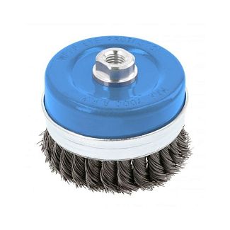 Щітка чашкова посилена з різьбленням 100 мм HOGERT