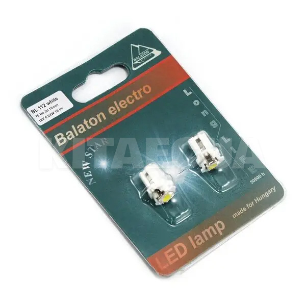 LED лампа для авто BL-112 T5 0.24W (комплект) BALATON (131220) - 2
