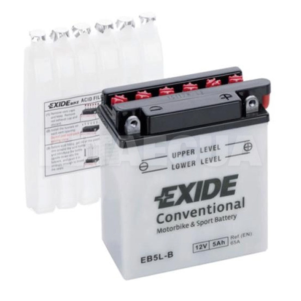 Мото аккуумлятор 5Ач 65А "+" справа EXIDE (EB5L-B)