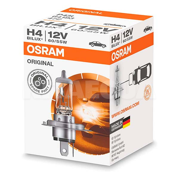 Галогенная лампа H4 60/55W 12V Standart Osram (64193FS)