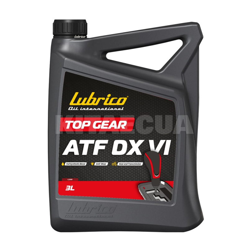 Масло трансмиссионное 3л TOP GEAR ATF DX VI LUBRICO (L-1060-10100030)