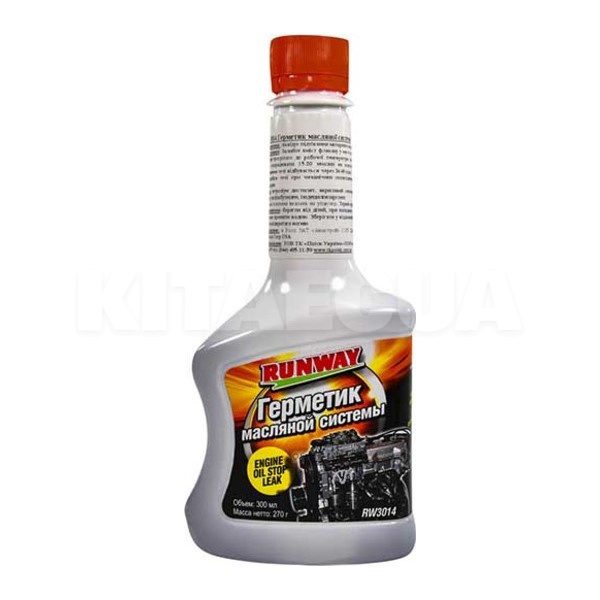 Присадка-герметик в моторное масло 300мл RUNWAY (RW3014)
