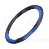 Чехол на руль S (35-37 см) чёрный/синий искусственая кожа VITOL (U 080242BL S)