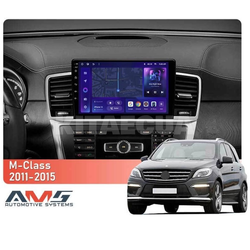 Штатна магнітола MOSS M3 4+32 ГБ 9" Mercedes-Benz ML-Class W166 2011-2015 AMS (50164) - 2