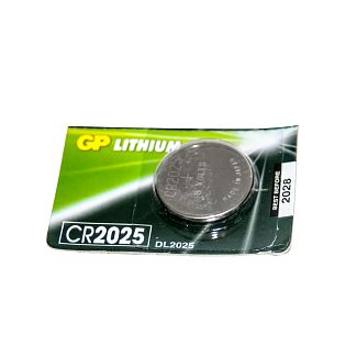 Батарейка дисковая CR2025 3.0В литиевая Lithium Button Cell GP