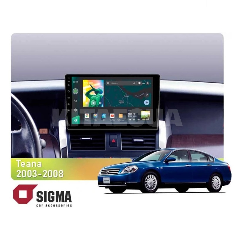 Штатна магнітола X9232 2+32 Gb 9" Nissan Teana J31 2003-2008 (F1)(L1) SIGMA4car (33677)