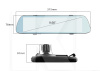 Автомобильный видеорегистратор двухкамерный FullTouch Screen 9.66" Full HD 1920х1080 Celsior (DVR M3)