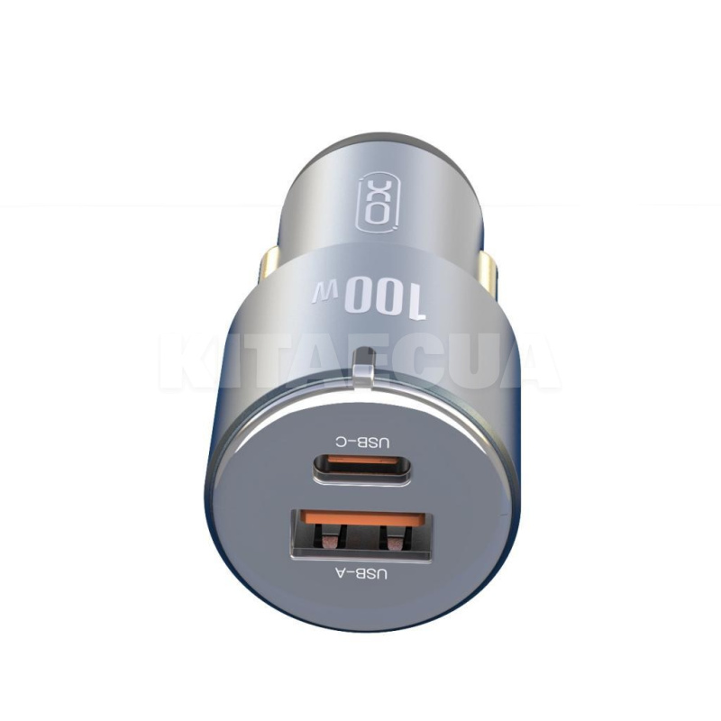 автомобільний зарядний пристрій USB+Type-C 3А XO (XO-CC47-BK) - 2