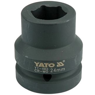 Головка торцевая ударная 6-гранная 24 мм 1" 59 мм YATO