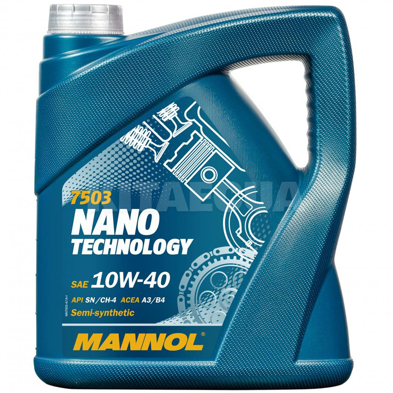 Масло моторное полусинтетическое 4л 10W-40 Nano Technology Mannol (MN7503-4)