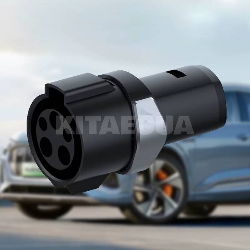 Переходник 7.4 кВт 32А 1-фаза Type 1 (станция) - Type Tesla (американское авто) REDAUTO на TESLA (RD-A7-T1ЕS)
