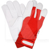 Перчатки рабочие кожаные бело-красные 10" YATO (YT-74642)