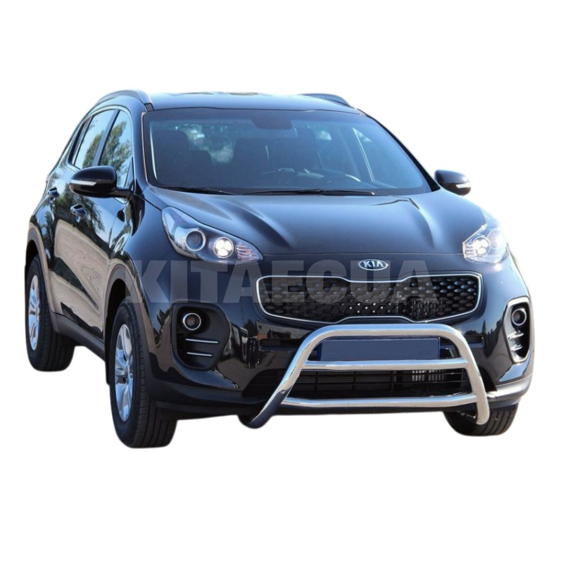 Кенгурятник WT023 Kia Sportage 2015-2021 нержавеющая сталь CAN (dd27766) - 2