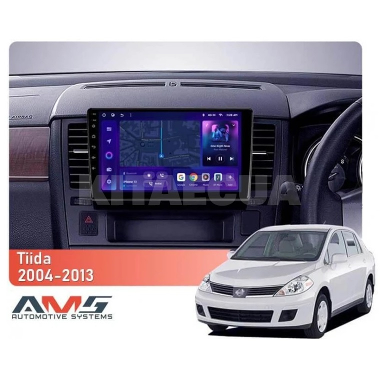 Штатна магнітола MOSS M3 4+32 ГБ 9" Nissan Tiida C11 2004-2013 (F2) AMS (50595) - 2