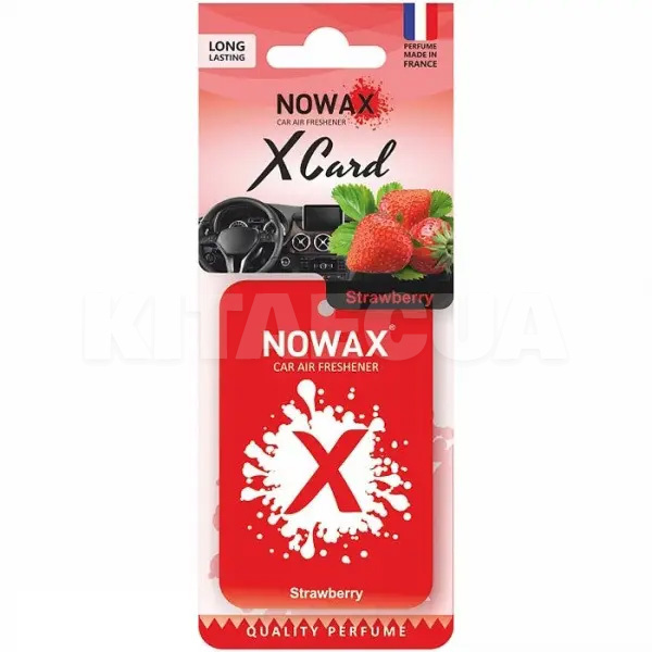 Ароматизатор "клубника" X CARD Strawbarry NOWAX (NX07538)