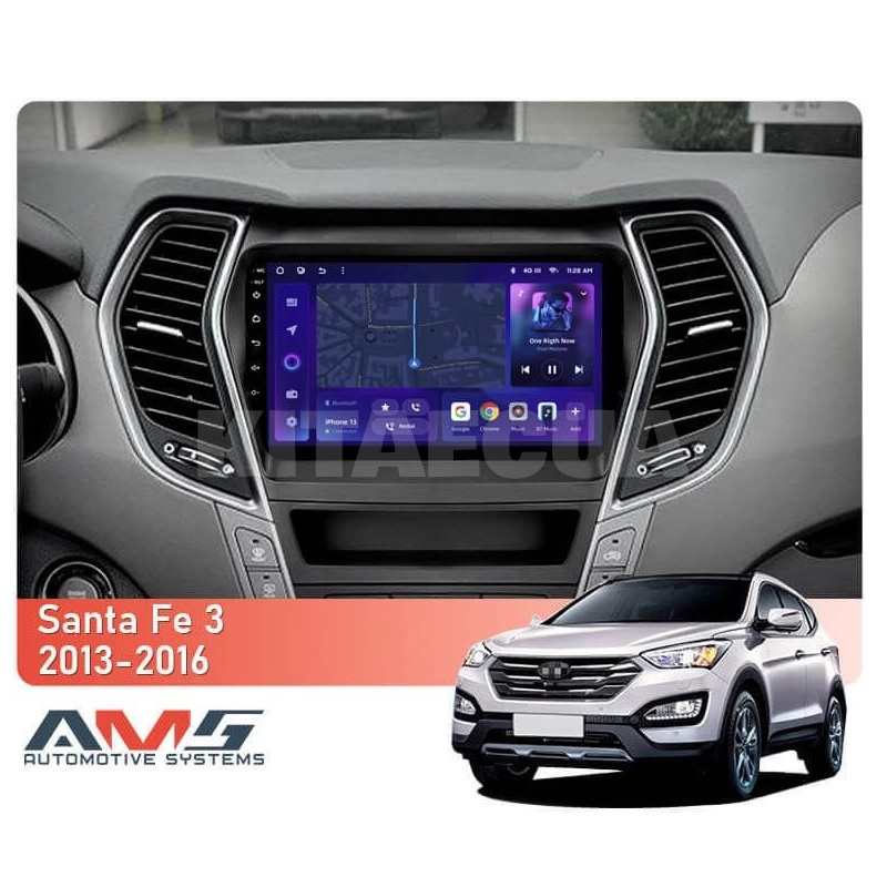 Штатна магнітола MOSS M3 4+32 ГБ 9" Hyundai Santa Fe 3 2013-2016 (A) AMS (49995) - 2
