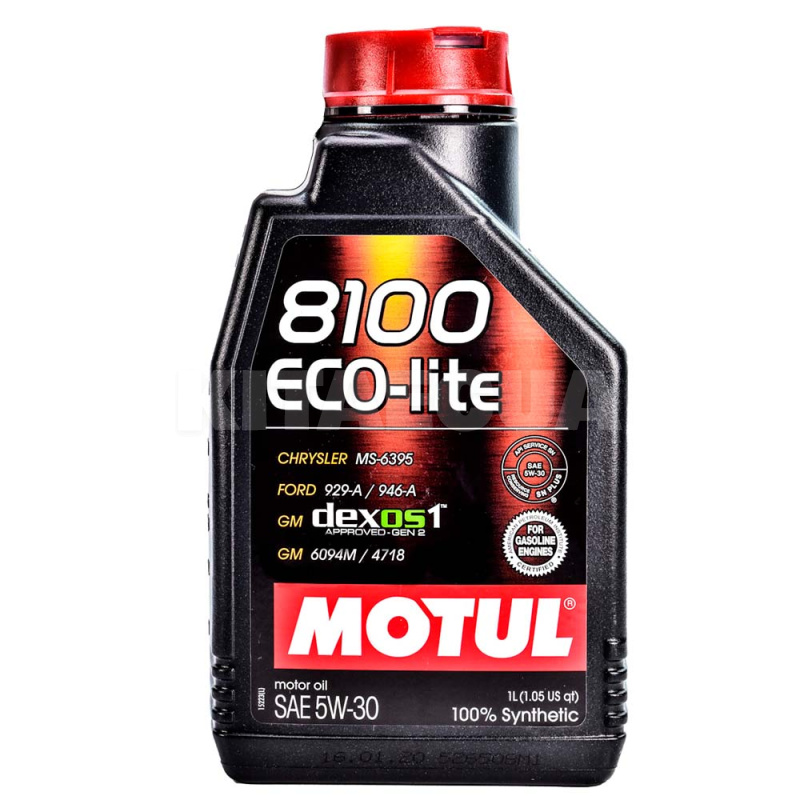 Масло моторное синтетическое 1л 5W-30 8100 Eco-Lite MOTUL (839511)