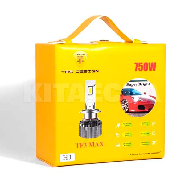 LED лампа для авто TF3 MAX H1 65W 6000K (комплект) TBS Design (TF3MAX-H1) - 2