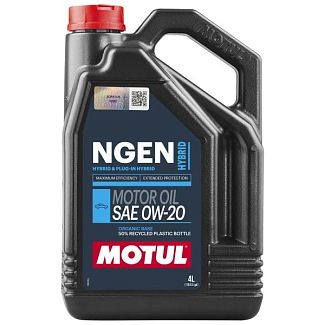 Моторное масло синтетическое 4л 0W-20 NGEN Hybrid MOTUL