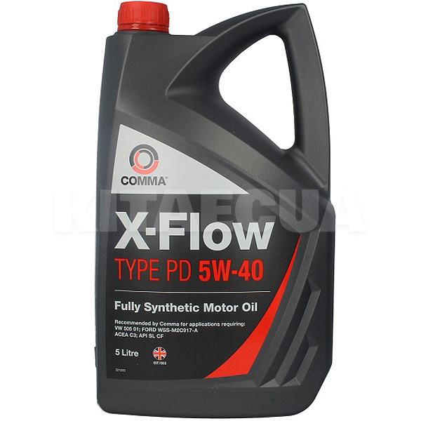 Масло моторное синтетическое 5л 5W-40 X-FLOW TYPE PD COMMA (B2EB6E)