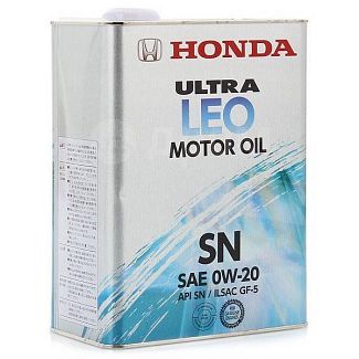 Масло моторное синтетическое 4л 0W-20 Ultra LEO SN HONDA