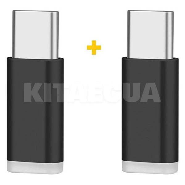 Переходник Type-C - microUSB AC-010 черный 2шт. XoKo (XK-AC010-BK2)