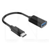 Перехідник USB - Type-C AC-230 чорний з кабелем XoKo (XK-AC230-BK)