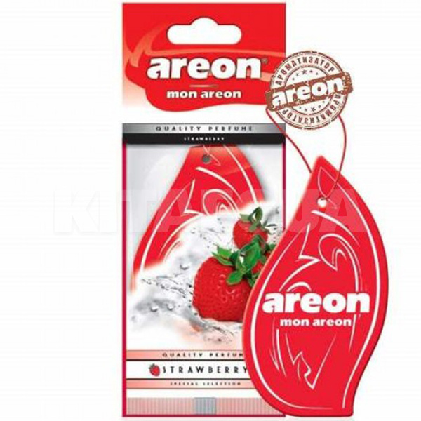 Ароматизатор сухий лист "полуниця" Mon Strawberry AREON (MA40)