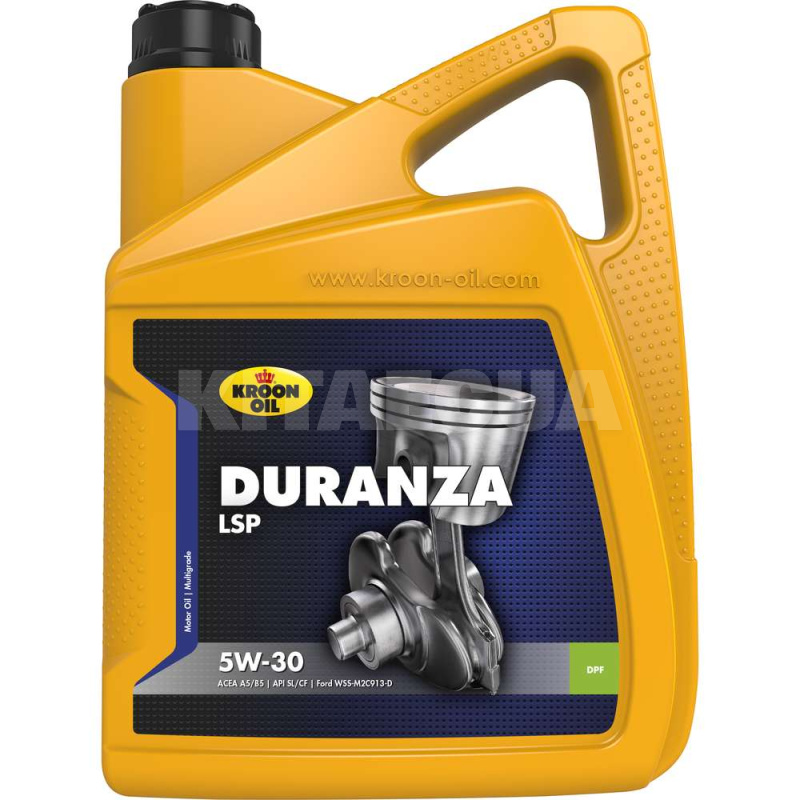 Масло моторное синтетическое 4л 5W-30 DURANZA LSP KROON OIL (KL 35685)