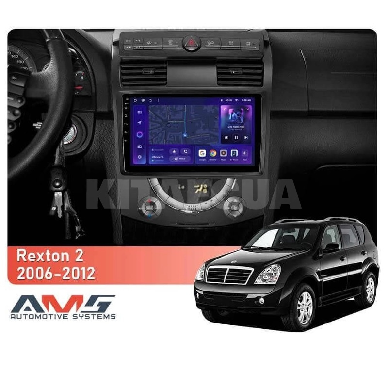 Штатная магнитола MOSS M3 4+32 ГБ 10" SsangYong Rexton Y250 2 2006-2012 (L1) AMS (50888) - 2