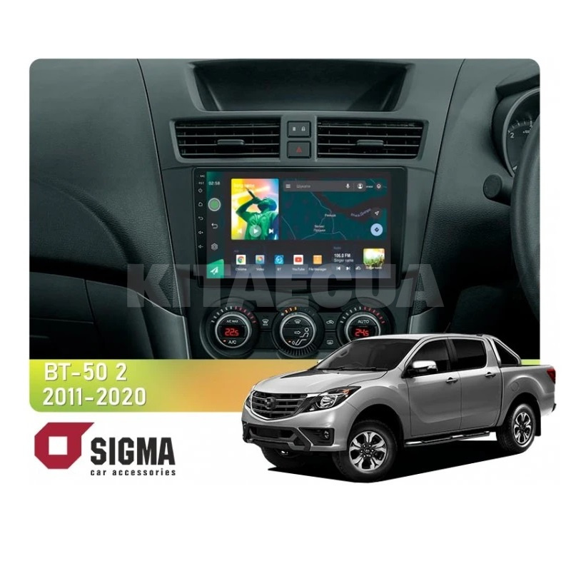 Штатна магнітола X9232 2+32 Gb 9" Mazda BT-50 2 2011-2020 (L1) SIGMA4car (38557)