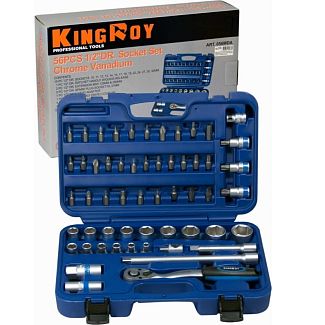Набор инструментов 1/2" 56 предметов King Roy