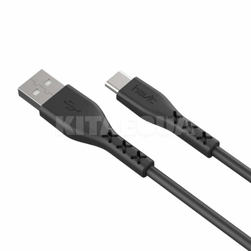 Кабель USB Type-C 2А HV-H68 1м чорний HAVIT (HV-H68 1m) - 2