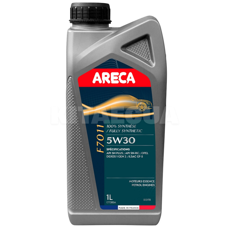 Масло моторне синтетичне 1л 5W-30 F7011 ARECA (051217)