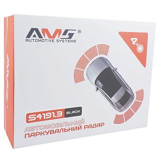 Парктроник S4191.3 черный на 4 датчика 18 мм AMS