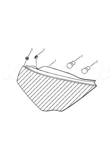 Ліхтар задній правий (седан) ОРИГИНАЛ на Geely EMGRAND EC7 (1067001231)