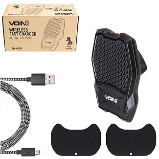 Держатель автомобильный магнит с беспроводной зарядкой без кронштейна VOIN