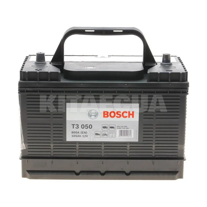 Аккумулятор автомобильный 105Ah 800А "+" слева BOSCH (0092T30500)