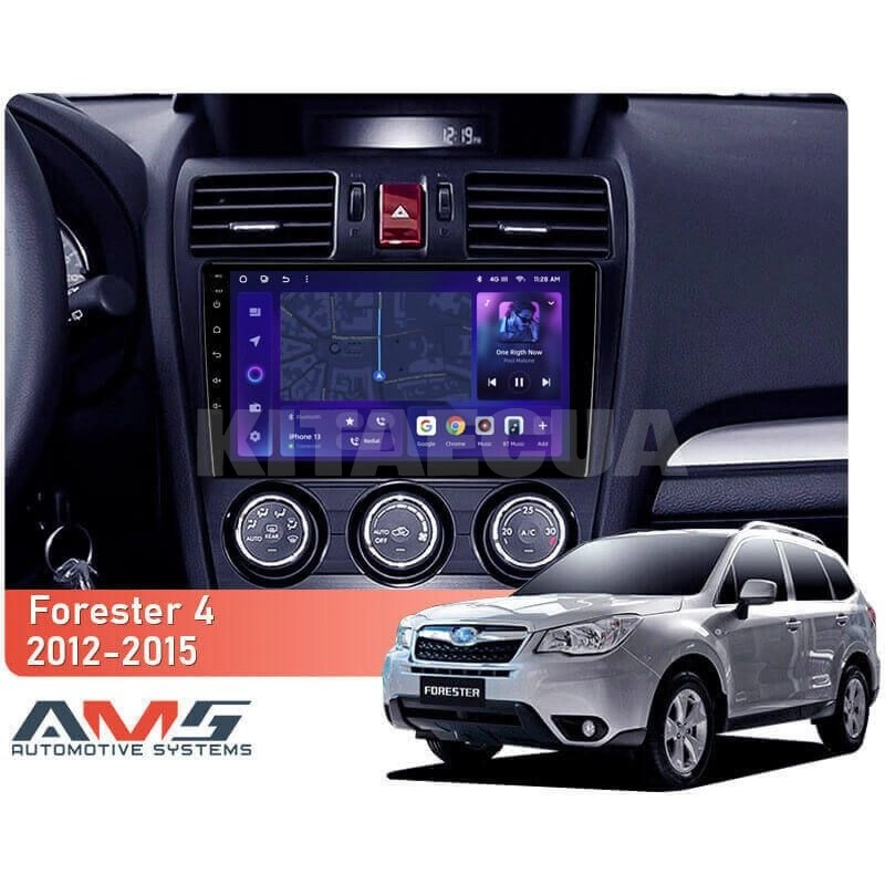 Штатна магнітола MOSS M3 4+32 ГБ 9" Subaru Forester 4 SJ 2012-2015 (B) AMS (50659) - 2