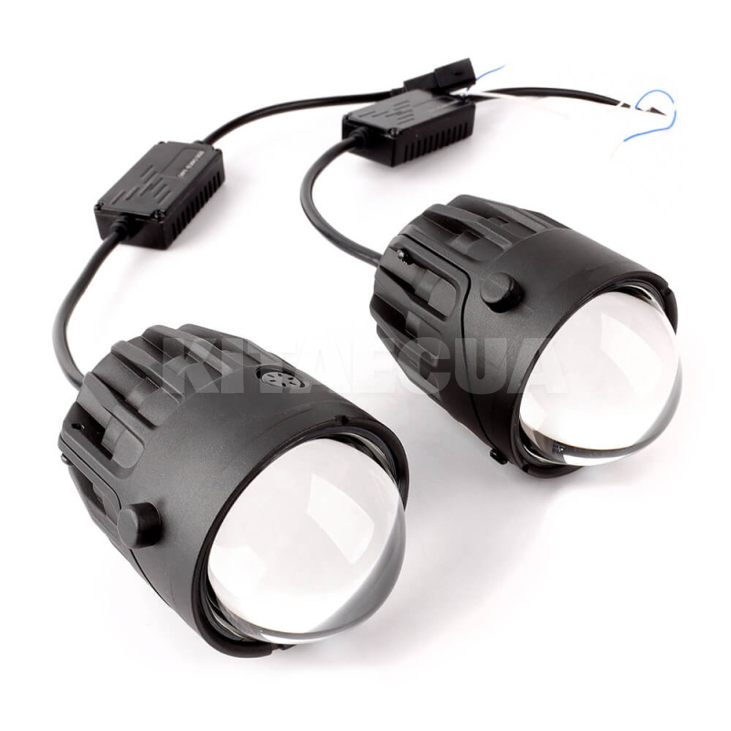 BI-LED линзы в фары противотуманные FOG F1 2" 45/50W 5500K AMS (49461) - 2