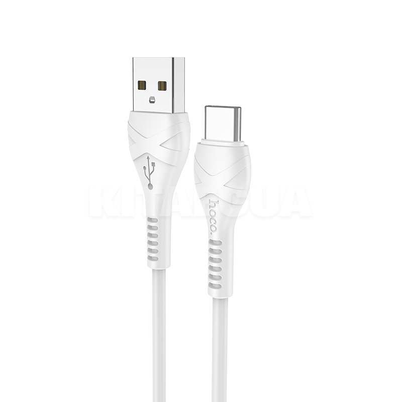 Кабель USB Type-C 3A X37 1м білий HOCO (6931474710512)