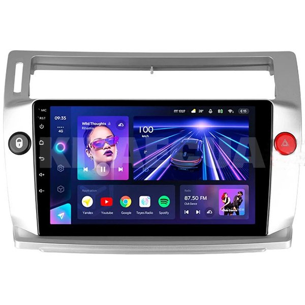 Штатна магнітола CC3 4+32 Gb 9" Citroen C-Triomphe 2004-2014 Teyes (46425)
